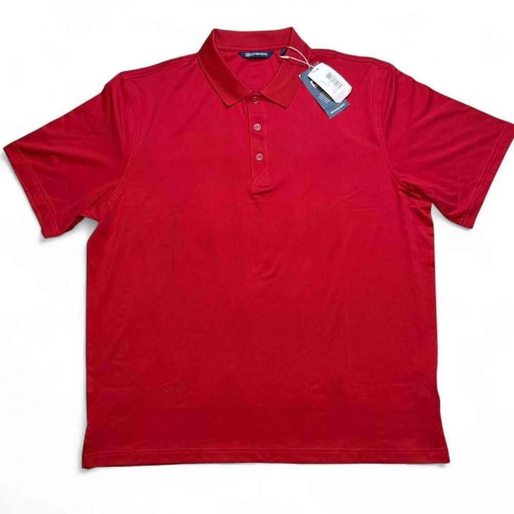 Cutter & Buck CB DryTec 50+ Red Polo Shirt